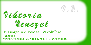 viktoria menczel business card